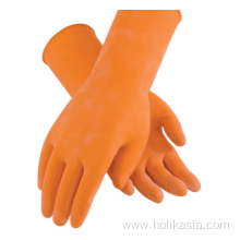 12inch ORANGE DISPOSABLE NITRILE EXAM GLOVES Large